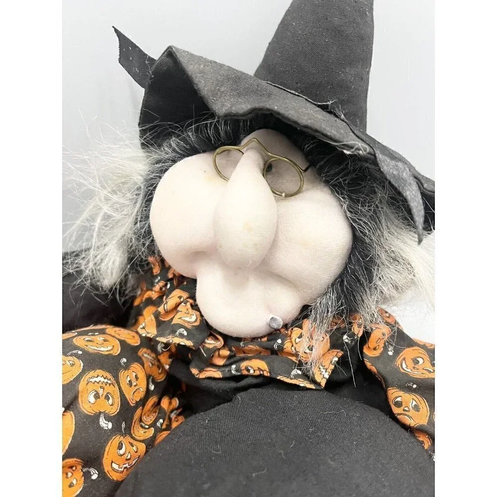 Vintage Halloween Witch Doll 1992 Joelson Industries Fall Decoration Plush